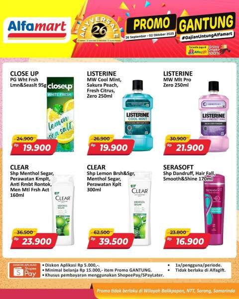 Promo Alfamart Gantung Periode 26 September-2 Oktober 2025