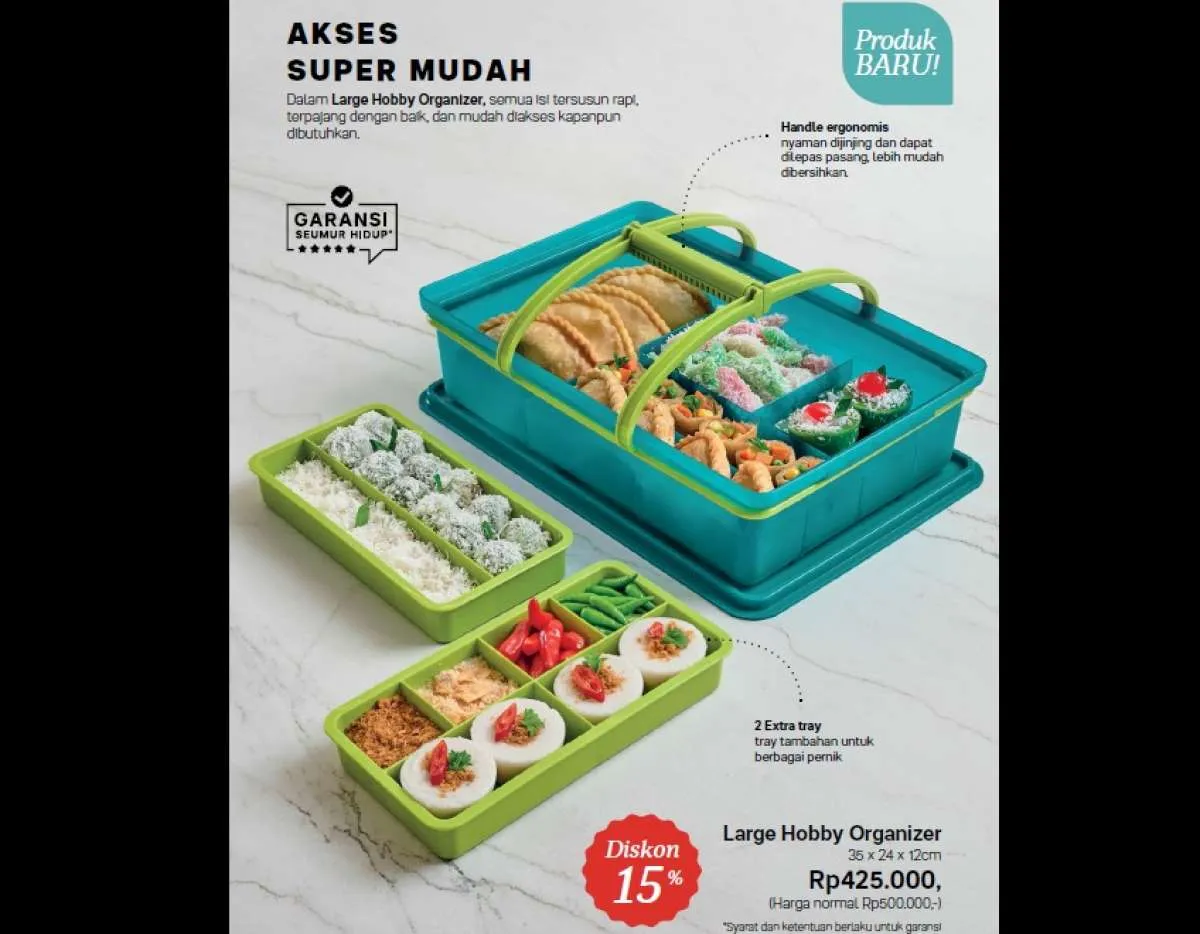 Katalog Promo Tupperware September 2023, Ada Produk Baru Organizer Diskon 15%