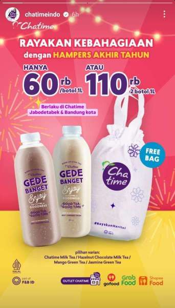 Promo Chatime Desember 2024 Hampers Akhir Tahun