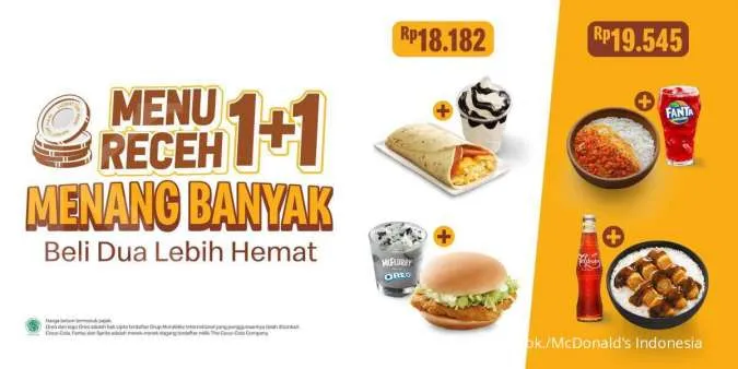 Promo McDonald's Menu Receh 1+1