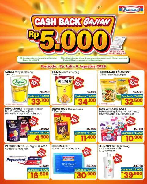 Promo Gajian Indomaret 24 Juli-6 Agustus 2025