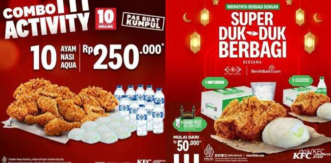 Hemat Paket Super Duk-duk & Combo Activity di Promo KFC 11 Maret-15 April 2024