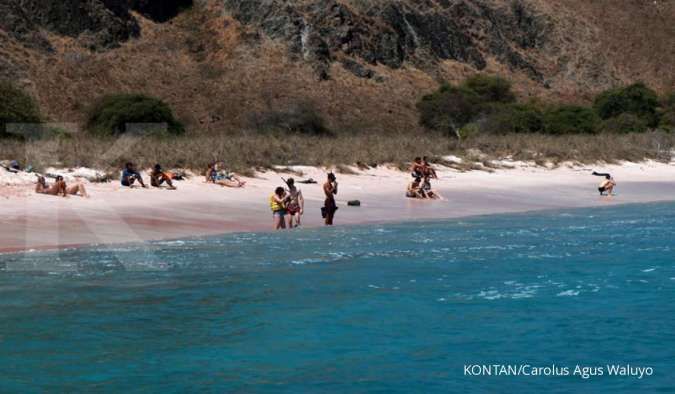 Pasir di pantai pink Pulau Komodo banyak dicuri wisatawan domestik