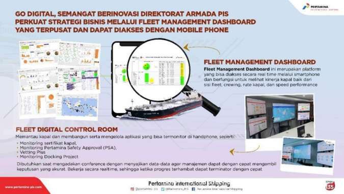 Go Digital, Semangat Berinovasi Direktorat Armada PIS Perkuat Strategi Bisnis melalui Fleet Management Dashboard
