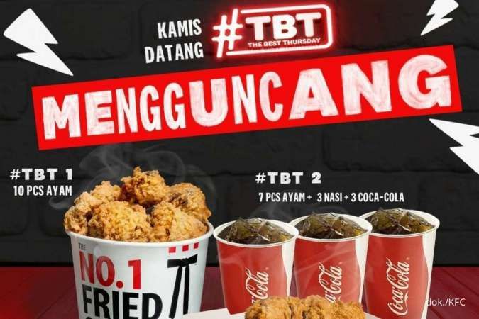 Promo KFC Terbaru 24 Maret 2022, Ayam The Best Thursday Rp 109.091