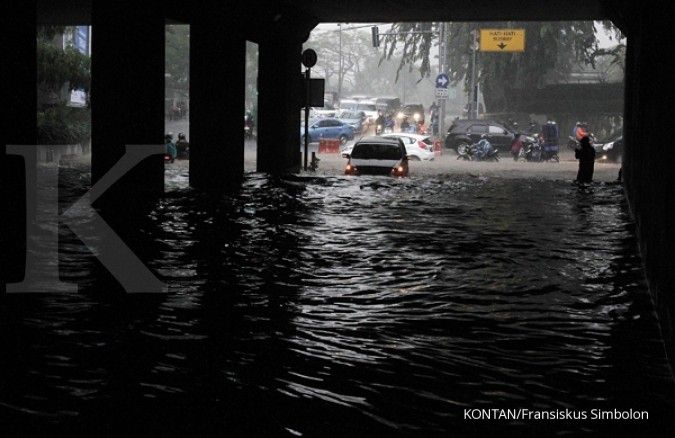 Kejadian banjir di Jakarta naik 171,43%