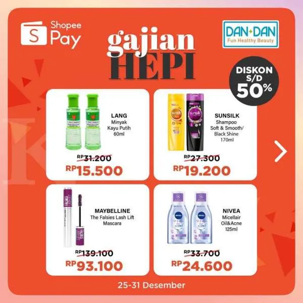 Promo DAN+DAN Gajian Hepi 25-31 Desember 2021