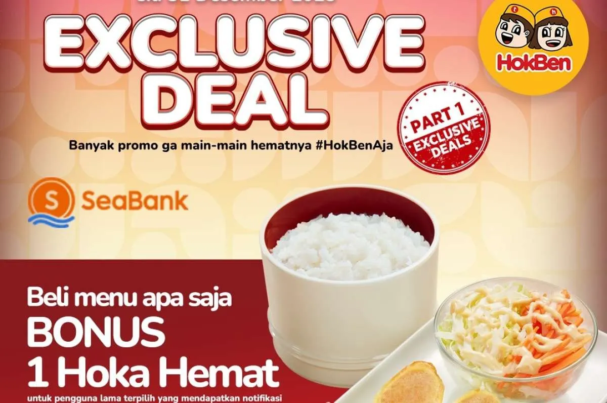 Promo HokBen dengan SeaBank & by.U Desember 2025, Ada Gratis Hoka Hemat