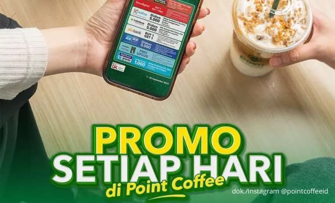 6 Daftar Promo Point Coffee Setiap Hari September 2025, Ngopi Favorit Mulai Rp 20.000