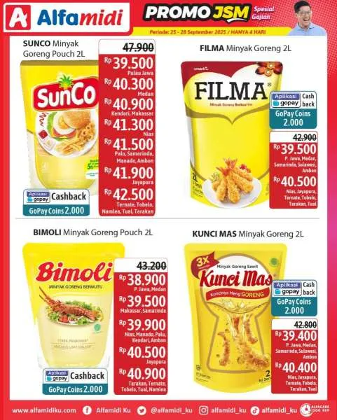 Promo JSM Alfamidi Spesial Gajian Periode 25-28 September 2025