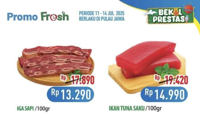 Promo JSM Hypermart 11-14 Juli 2025, Ikan Tuna-Salmon Fillet Diskon sampai Rp 17.000