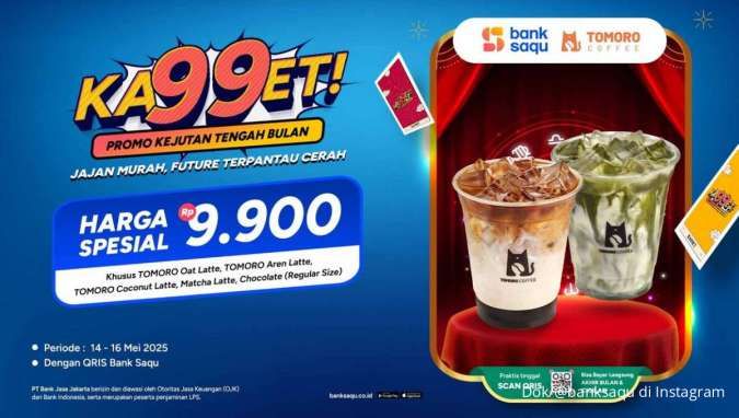 Promo Bank Saqu di Tomoro Coffee 14-16 Mei 2025