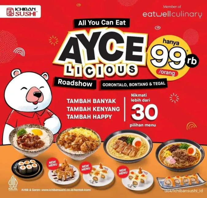 Promo Ichiban Sushi: Makan Sepuasnya Cuma Rp 99 Ribu per Orang, Cek Lokasinya