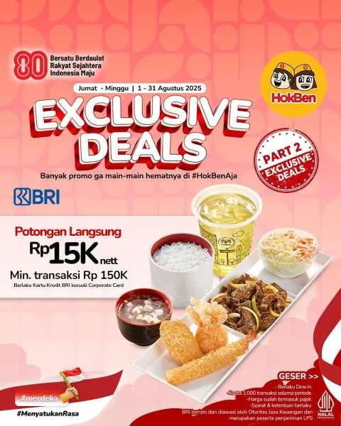 Promo HokBen x BRI Jumat-Minggu