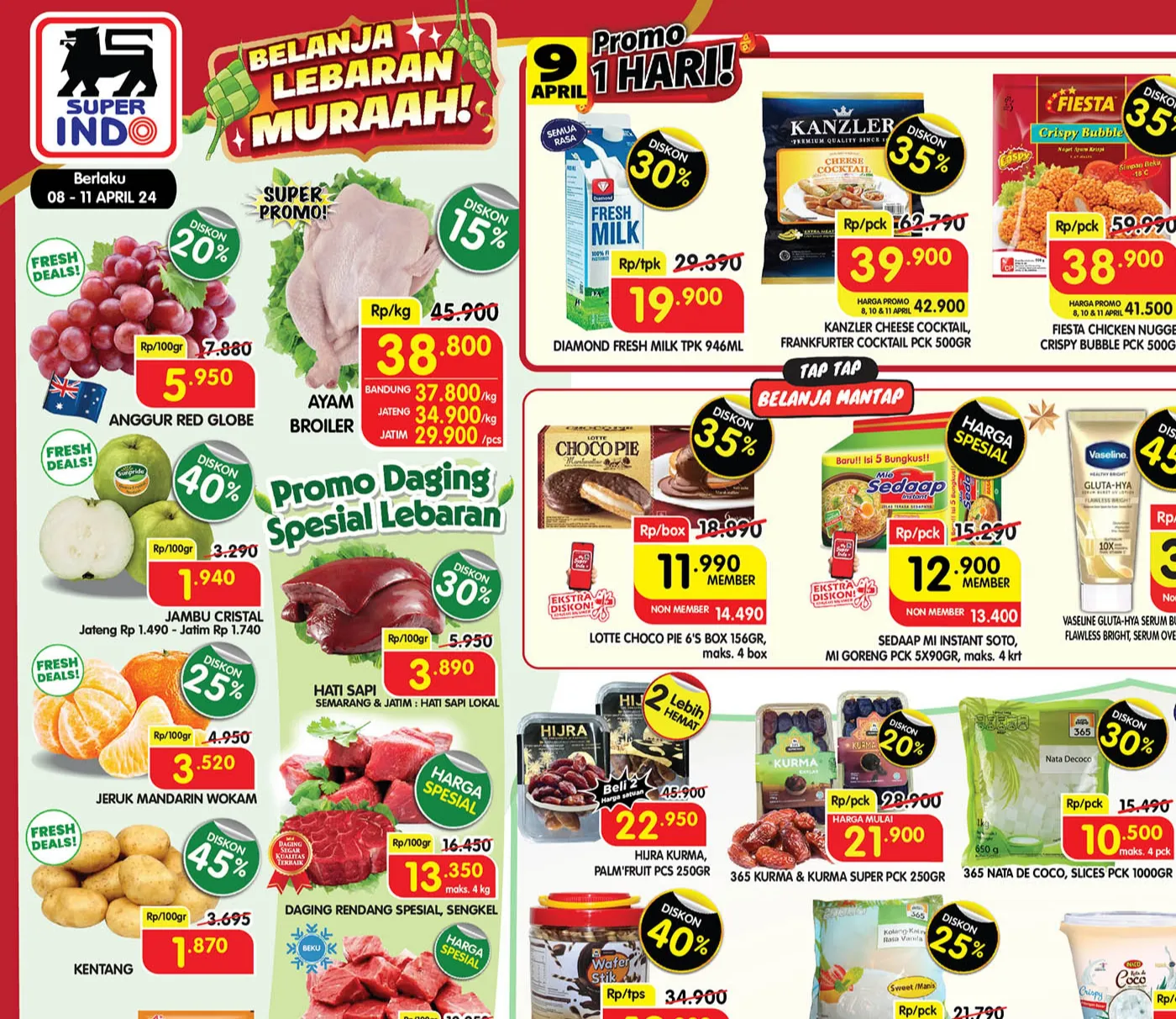 Promo Superindo Weekday Spesial Lebaran Periode 8-11 April 2024