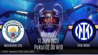 Line Up Mancester City Vs Inter Milan di Final Liga Champions 2023 Malam Ini