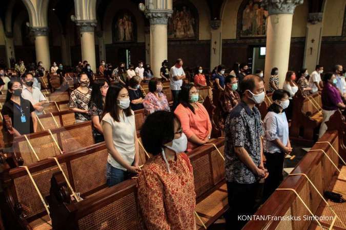 Gereja Katedral Jakarta batasi hanya 20% jemaat yang bisa hadir tatap muka misa Natal