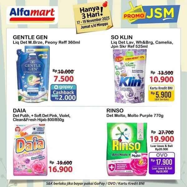 Promo JSM Alfamart Terbaru 17-19 November 2023, Promo Hanya 3 Hari