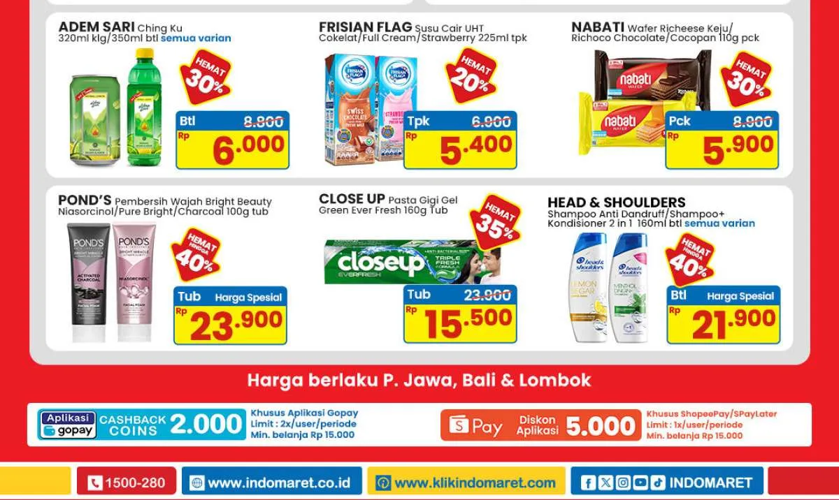 Promo Indomaret Weekend 11-13 Juli 2025, Ponds & Close Up Spesial Paling Murah