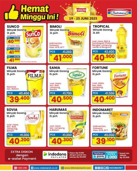 Promo Minyak Goreng Hemat di Indomaret 19-25 Juni 2025