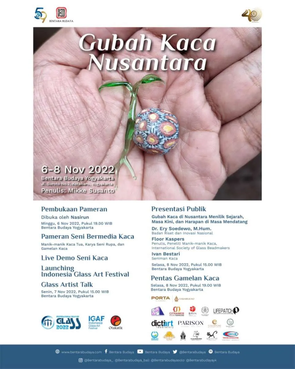Indonesia Glass Art Festival Gubah Kaca Nusantara 2022 Pameran Arsip & Seni Kaca