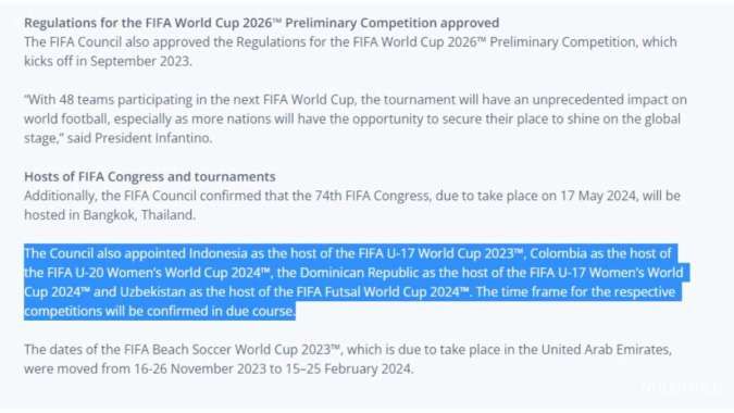 FIFA U-17 World Cup 2023