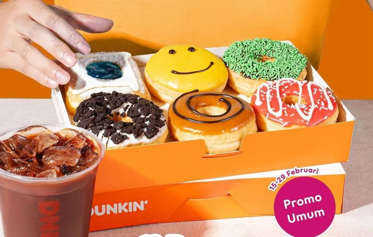 Promo Dunkin untuk Umum di Februari 2024, 12 Donut dan 1 Minuman Rp 100.000 Saja