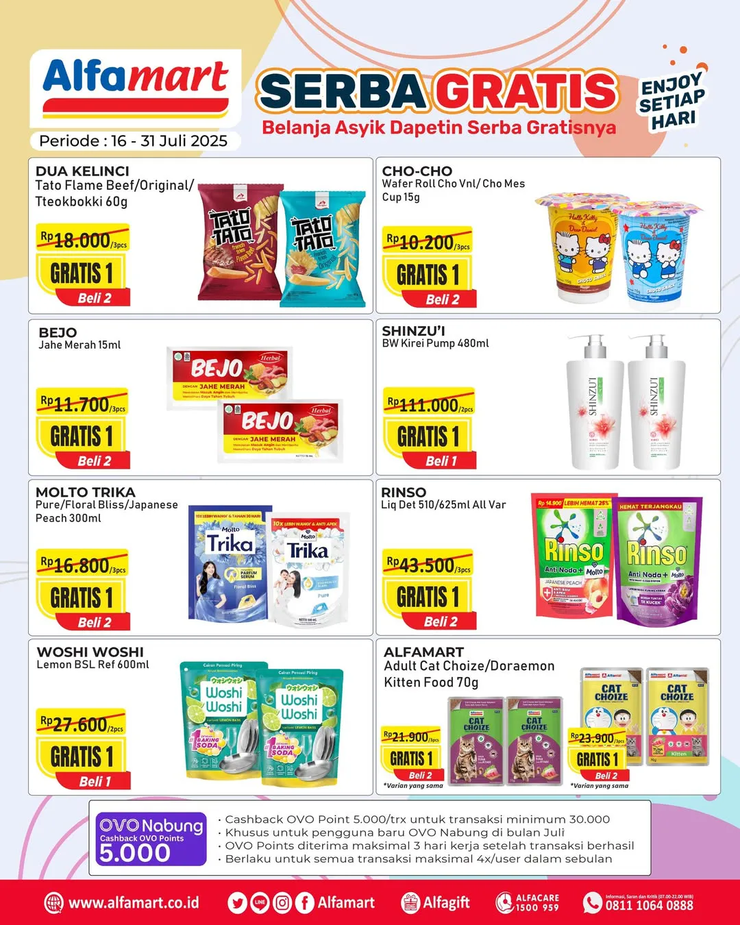 Promo Alfamart Serba Gratis 16-31 Juli 2025