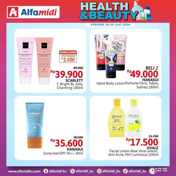 Promo Alfamidi Health & Beauty Periode 16-30 Juni 2024