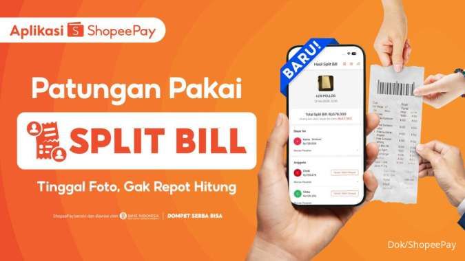 Split Bill Bisa Lewat ShopeePay, Begini Caranya