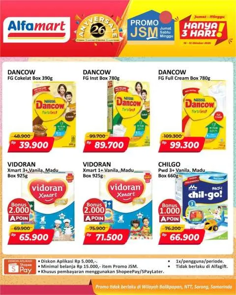 Promo JSM Alfamart Periode 10-12 Oktober 2025