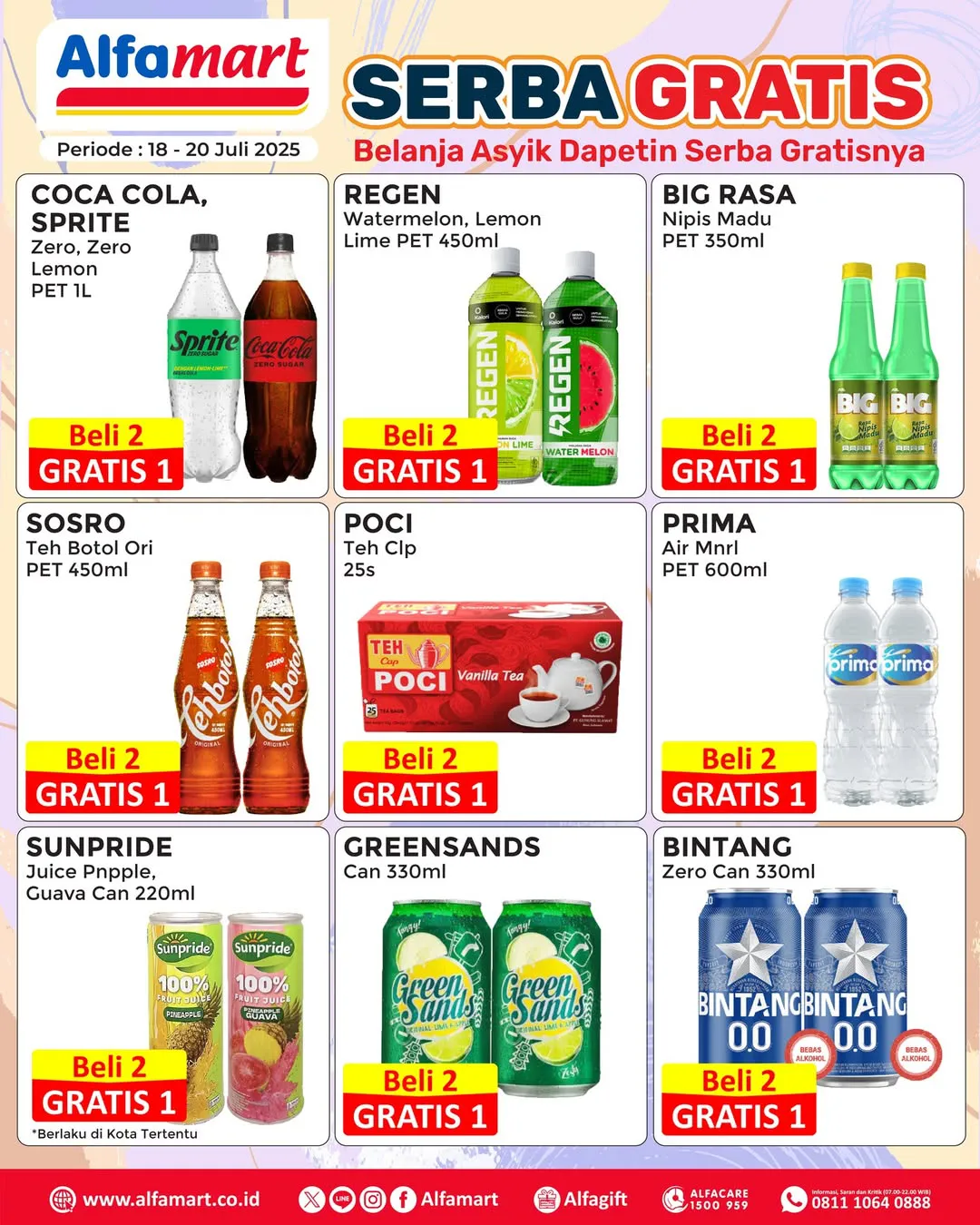 Promo Alfamart Serba Gratis Periode 18-20 Juli 2025