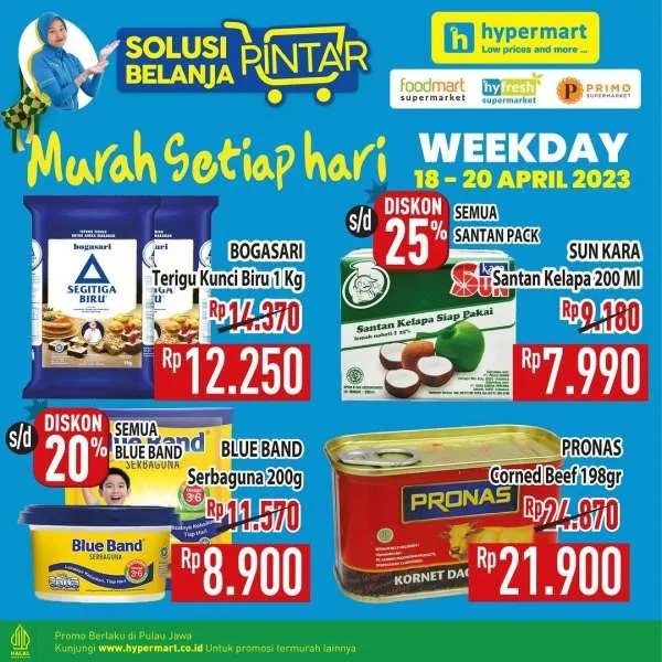 Promo Hypermart Hyper Diskon Weekday Periode 18-20 April 2023