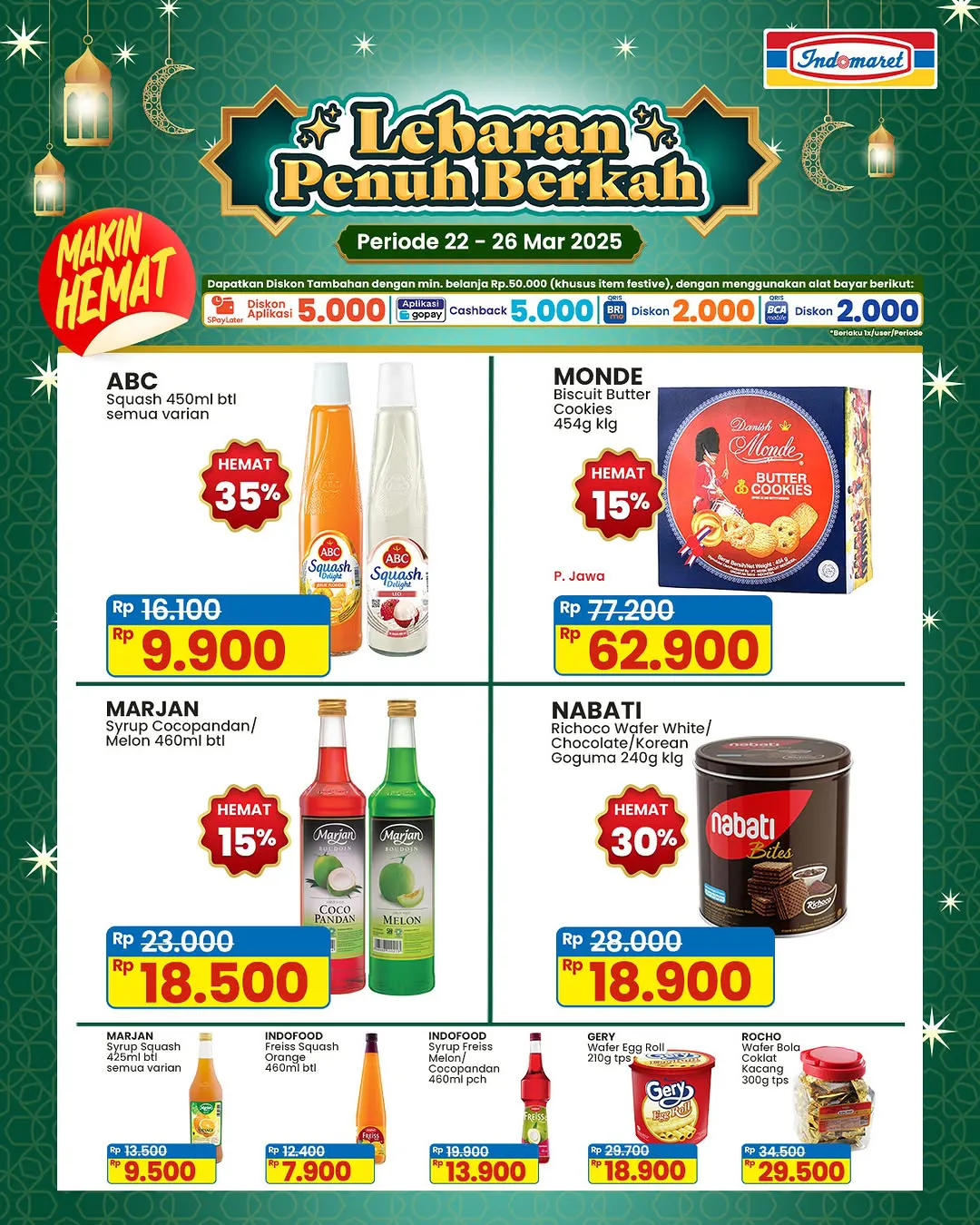 Promo Indomaret Jelang Lebaran Periode 22-26 Maret 2025
