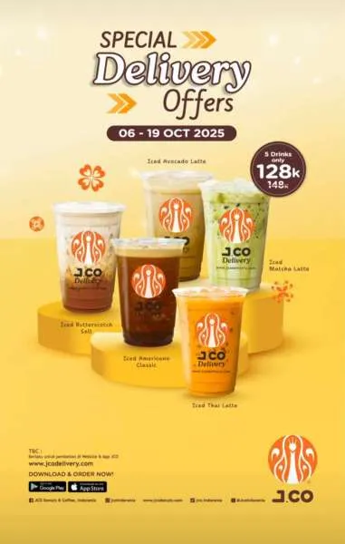 Promo J.CO Paket 5 Minuman 6-19 Oktober