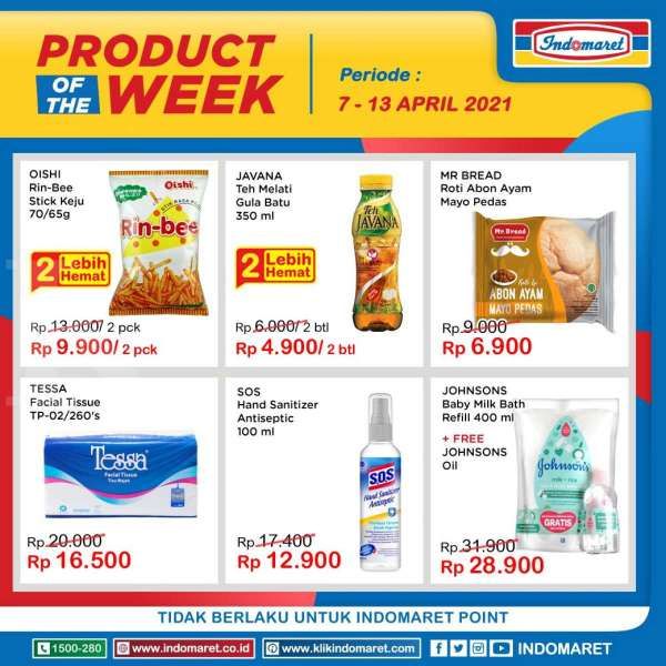 Promo Indomaret Product of The Week 7-13 April 2021