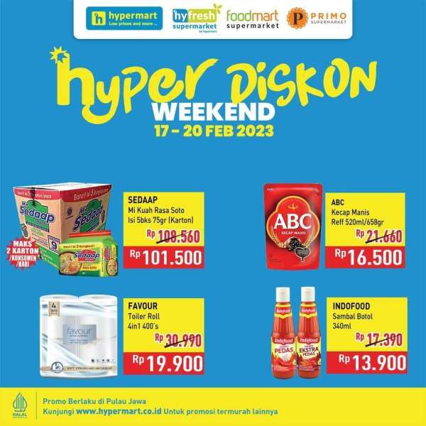 Katalog Promo JSM Hypermart Terbaru 17-20 Februari 2023, Hyper Diskon Weekend