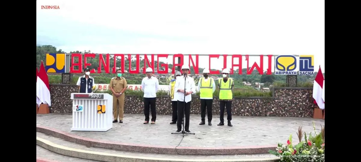 Jokowi Resmikan Bendungan Ciawi dan Sukamahi, Siap Jadi Pengendali Banjir Jakarta