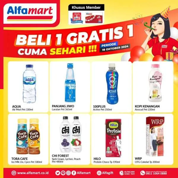 Promo Alfamart Beli 1 Gratis 1 Periode 18 Oktober 2024