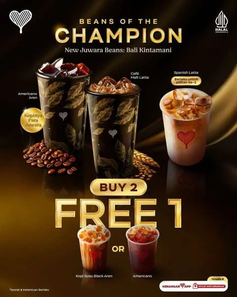Promo Kopi Kenangan Buy 2 Free 1
