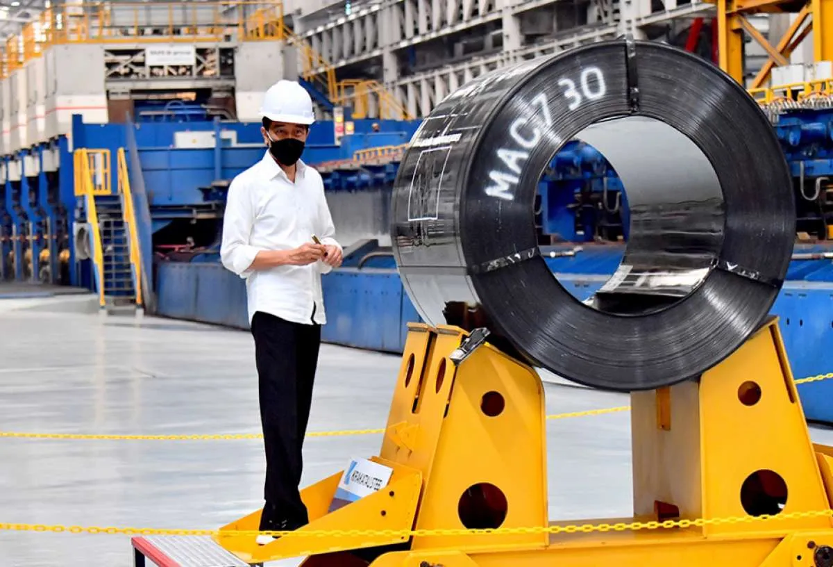 Sudah diresmikan, operasi komersial pabrik ayar Krakatau Steel (KRAS) di bulan depan