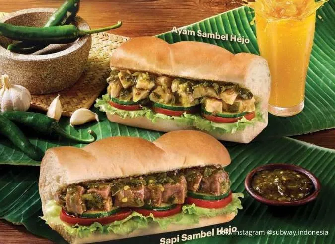 Menu Baru! Promo Subway Sambal Hejo Agustus 2025, Combo Sandwich Mulai Rp 62.000