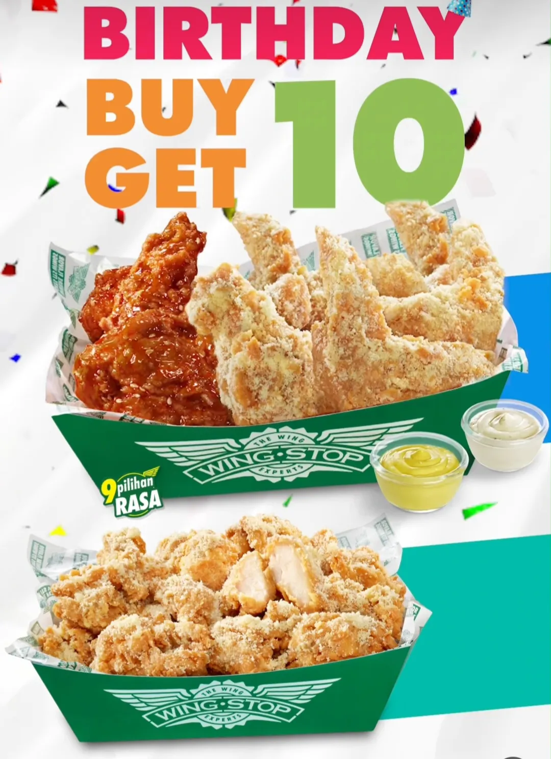 Promo 6.6 Wingstop edisi Juni 2024: Buy 10 Get 10