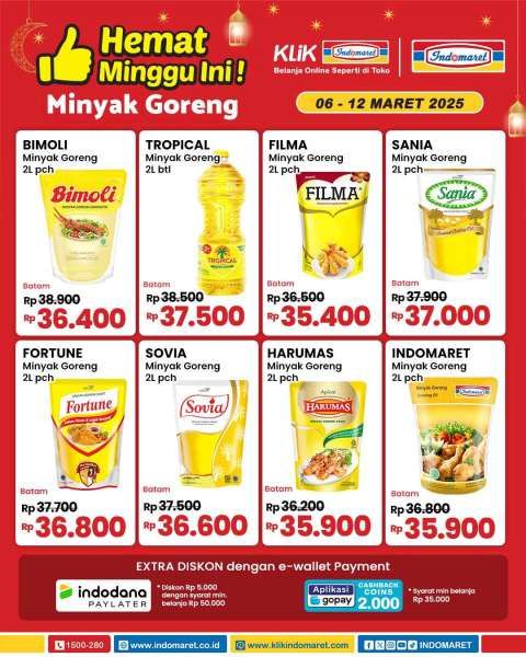 Promo Minyak Goreng di Indomaret 6-12 Maret 2025 Hemat Minggu Ini