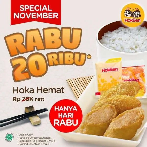 Promo HokBen terbaru di 3 November 2021