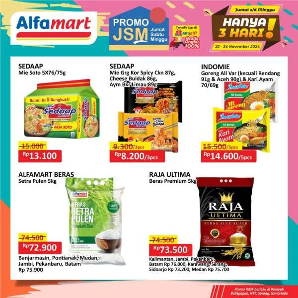 Promo JSM Alfamart Periode 22-24 November 2024