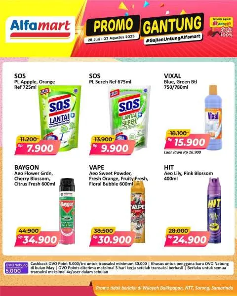 Promo Alfamart Gantung Periode 28 Juli-3 Agustus 2025