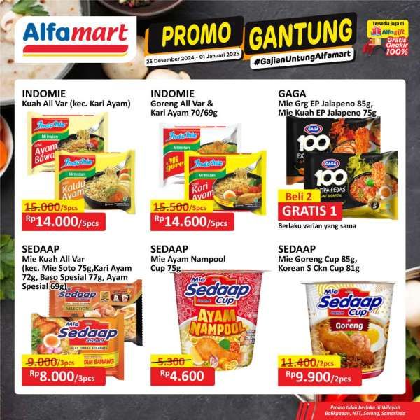 Promo Alfamart Gantung 25 Desember 2024-1 Januari 2025