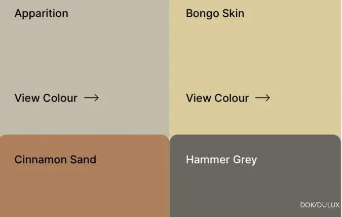 Palet warna suasana pedesaan Dulux
