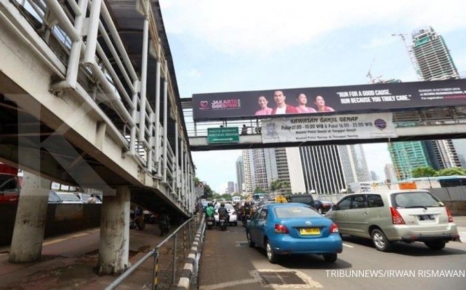 Sebanyak 59 JPO di Jakarta dipasangi papan reklame